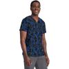 Cherokee Men and Women V-Neck Printed Top with 4 Pockets & Center Back Length 28″ – CK691(Dabbling in Paint)