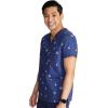 Cherokee Men and Women V-Neck Printed Top with 4 Pockets & Center Back Length 28″ – CK691(Home Run)