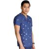 Cherokee Men and Women V-Neck Printed Top with 4 Pockets & Center Back Length 28″ – CK691(Home Run)