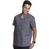 Cherokee Men and Women V-Neck Printed Top with 4 Pockets & Center Back Length 28″ – CK691(Instumental Helpers)
