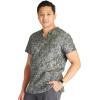 Cherokee Men and Women V-Neck Printed Top with 4 Pockets & Center Back Length 28″ – CK691(Mineral Waves)