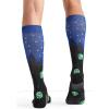 Cherokee Men’s Compression Socks, 10-15 mmHg Knee High, Colorful Print, Lightweight, 1 Pair Pack – MPRINTSUPPORT(Beam Me Up)