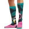 Cherokee Men’s Compression Socks, 10-15 mmHg Knee High, Colorful Print, Lightweight, 1 Pair Pack – MPRINTSUPPORT(Cool Flamingo)