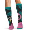 Cherokee Men’s Compression Socks, 10-15 mmHg Knee High, Colorful Print, Lightweight, 1 Pair Pack – MPRINTSUPPORT(Cool Flamingo)