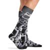 Cherokee Men’s Compression Socks, 10-15 mmHg Knee High, Colorful Print, Lightweight, 1 Pair Pack – MPRINTSUPPORT(Face of Fear)