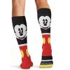 Cherokee Men’s Compression Socks, 10-15 mmHg Knee High, Colorful Print, Lightweight, 1 Pair Pack – MPRINTSUPPORT(Happy Go Mickey)