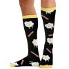 Cherokee Men’s Compression Socks, 10-15 mmHg Knee High, Colorful Print, Lightweight, 1 Pair Pack – MPRINTSUPPORT(Morning Feast)