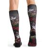 Cherokee Men’s Compression Socks, 10-15 mmHg Knee High, Colorful Print, Lightweight, 1 Pair Pack – MPRINTSUPPORT(Neon Feet)