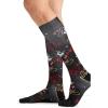Cherokee Men’s Compression Socks, 10-15 mmHg Knee High, Colorful Print, Lightweight, 1 Pair Pack – MPRINTSUPPORT(Neon Feet)