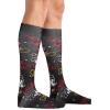 Cherokee Men’s Compression Socks, 10-15 mmHg Knee High, Colorful Print, Lightweight, 1 Pair Pack – MPRINTSUPPORT(Neon Feet)