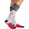 Cherokee Men’s Compression Socks, 10-15 mmHg Knee High, Colorful Print, Lightweight, 1 Pair Pack – MPRINTSUPPORT(Santa Smiles)