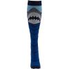 Cherokee Men’s Compression Socks, 10-15 mmHg Knee High, Colorful Print, Lightweight, 1 Pair Pack – MPRINTSUPPORT(Shark Attack)