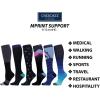 Cherokee Men’s Compression Socks, 10-15 mmHg Knee High, Colorful Print, Lightweight, 1 Pair Pack – MPRINTSUPPORT(T-rex)