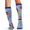 Cherokee Men’s Compression Socks, 10-15 mmHg Knee High, Colorful Print, Lightweight, 1 Pair Pack – MPRINTSUPPORT(Up in the Sky)