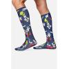 Cherokee Men’s Compression Socks, 10-15 mmHg Knee High, Colorful Print, Lightweight, 1 Pair Pack – MPRINTSUPPORT(What a Goof)