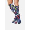 Cherokee Men’s Compression Socks, 10-15 mmHg Knee High, Colorful Print, Lightweight, 1 Pair Pack – MPRINTSUPPORT(What a Goof)