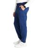 Cherokee Men’s Jogger Modern fit mid-Rise Pull-on Bottoms with 6 Pockets and Elastic Waistband WW251(Navy)