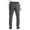 Cherokee Men’s Jogger Modern fit mid-Rise Pull-on Bottoms with 6 Pockets and Elastic Waistband WW251(Pewter)