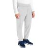 Cherokee Men’s Jogger Modern fit mid-Rise Pull-on Bottoms with 6 Pockets and Elastic Waistband WW251(White)