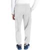 Cherokee Men’s Jogger Modern fit mid-Rise Pull-on Bottoms with 6 Pockets and Elastic Waistband WW251(White)