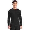 Cherokee Men’s Long Sleeve Underscrub Tee Modern T-Shirt with Crew Neck – CK807(Black – 3 Pack)