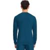 Cherokee Men’s Long Sleeve Underscrub Tee Modern T-Shirt with Crew Neck – CK807(Caribbean Blue)