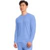 Cherokee Men’s Long Sleeve Underscrub Tee Modern T-Shirt with Crew Neck – CK807(Ciel Blue)