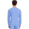 Cherokee Men’s Long Sleeve Underscrub Tee Modern T-Shirt with Crew Neck – CK807(Ciel Blue)