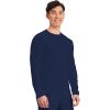 Cherokee Men’s Long Sleeve Underscrub Tee Modern T-Shirt with Crew Neck – CK807(Navy – 2 Pack)