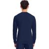 Cherokee Men’s Long Sleeve Underscrub Tee Modern T-Shirt with Crew Neck – CK807(Navy – 3 Pack)