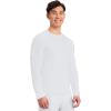 Cherokee Men’s Long Sleeve Underscrub Tee Modern T-Shirt with Crew Neck – CK807(White – 2 Pack)