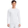 Cherokee Men’s Long Sleeve Underscrub Tee Modern T-Shirt with Crew Neck – CK807(White – 3 Pack)