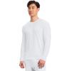 Cherokee Men’s Long Sleeve Underscrub Tee Modern T-Shirt with Crew Neck – CK807(White)
