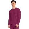 Cherokee Men’s Long Sleeve Underscrub Tee Modern T-Shirt with Crew Neck – CK807(Wine)