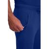 Cherokee Mens Mid Rise Jogger Scrub Pants with Zipper Cargo Pocket 360 Stretch Moisture Wicking PROTX2 Fabric – CK004A(Galaxy Blue)