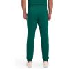 Cherokee Mens Mid Rise Jogger Scrub Pants with Zipper Cargo Pocket 360 Stretch Moisture Wicking PROTX2 Fabric – CK004A(Hunter Green)