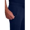 Cherokee Mens Mid Rise Jogger Scrub Pants with Zipper Cargo Pocket 360 Stretch Moisture Wicking PROTX2 Fabric – CK004A(Navy)