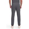 Cherokee Mens Mid Rise Jogger Scrub Pants with Zipper Cargo Pocket 360 Stretch Moisture Wicking PROTX2 Fabric – CK004A(Pewter)