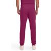 Cherokee Mens Mid Rise Jogger Scrub Pants with Zipper Cargo Pocket 360 Stretch Moisture Wicking PROTX2 Fabric – CK004A(Wine)