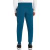 Cherokee Men’s Pull-on Jogger with 5 Pockets, Elastic Waistband, Front Leg Seams and Rib-Knit Cuffs – CK224A(Caribbean Blue)