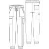 Cherokee Men’s Pull-on Jogger with 5 Pockets, Elastic Waistband, Front Leg Seams and Rib-Knit Cuffs – CK224A(Ciel)