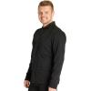 Cherokee Men’s Scrub Jacket, Zip Front Stand-Up Collar and Snap at The Neck Closure – CK329A(Black)