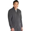 Cherokee Men’s Scrub Jacket, Zip Front Stand-Up Collar and Snap at The Neck Closure – CK329A(Pewter)