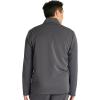 Cherokee Men’s Scrub Jacket, Zip Front Stand-Up Collar and Snap at The Neck Closure – CK329A(Pewter)