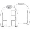 Cherokee Men’s Scrub Jacket, Zip Front Stand-Up Collar and Snap at The Neck Closure – CK329A(Royal)
