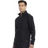 Cherokee Mens Scrub Jacket with a Standard Collar, Zipper Front and 4 Pockets CK399(Black)