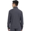 Cherokee Mens Scrub Jacket with a Standard Collar, Zipper Front and 4 Pockets CK399(Pewter)