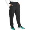 Cherokee Men’s Scrub Pants with 5 Pockets, Zip Fly, and Elastic Waistband for All-Day Comfort – CK131A(Black)