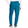Cherokee Men’s Scrub Pants with 5 Pockets, Zip Fly, and Elastic Waistband for All-Day Comfort – CK131A(Caribbean Blue)