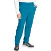 Cherokee Men’s Scrub Pants with 5 Pockets, Zip Fly, and Elastic Waistband for All-Day Comfort – CK131A(Caribbean Blue)